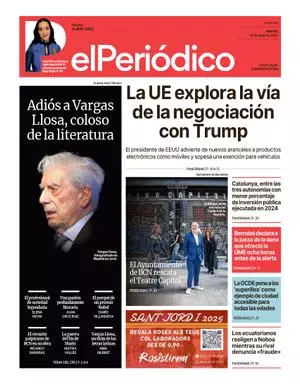 La portada de EL PERIÓDICO del 15 de abril de 2025