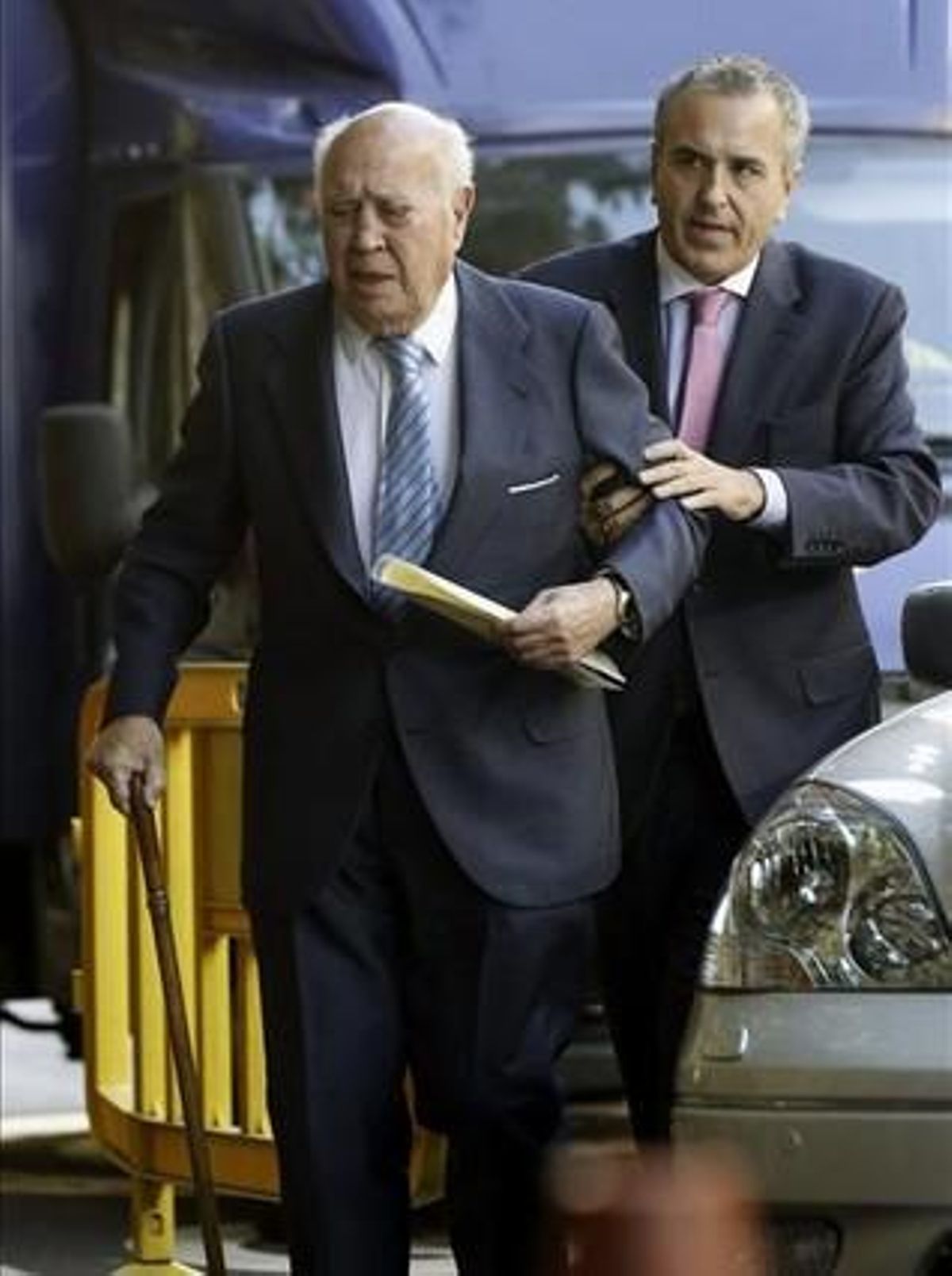 L’extresorer del PP Álvaro Lapuerta a l’arribar a l’Audiència Nacional.