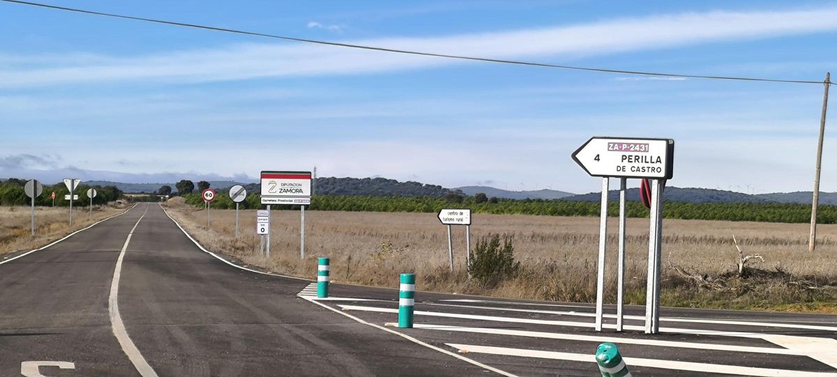 Al fondo la zona donde se instalará el parque eólico