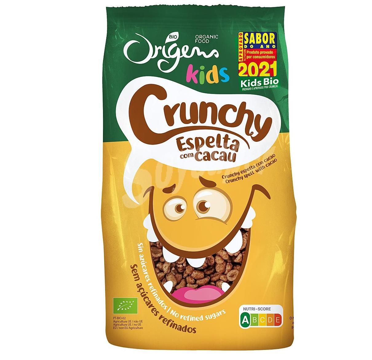  &#039;Crunchy espelta con cacao&#039;, de la marca Origens