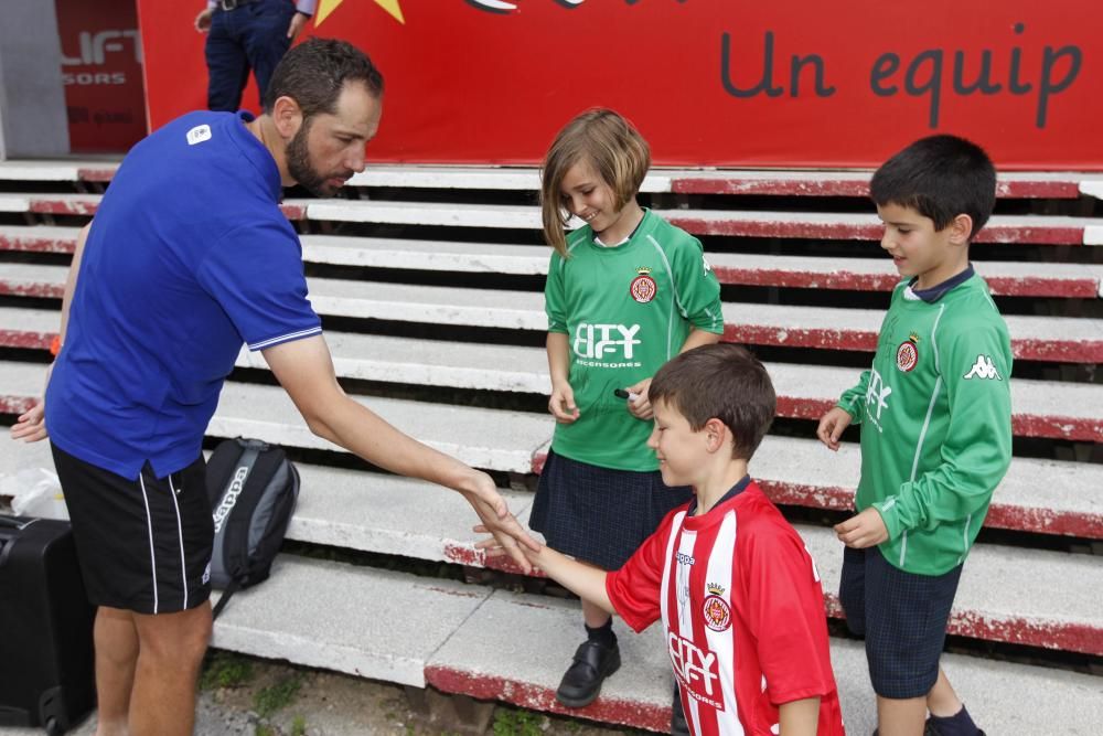 Arribada del Girona FC després de la derrota a Pamplona