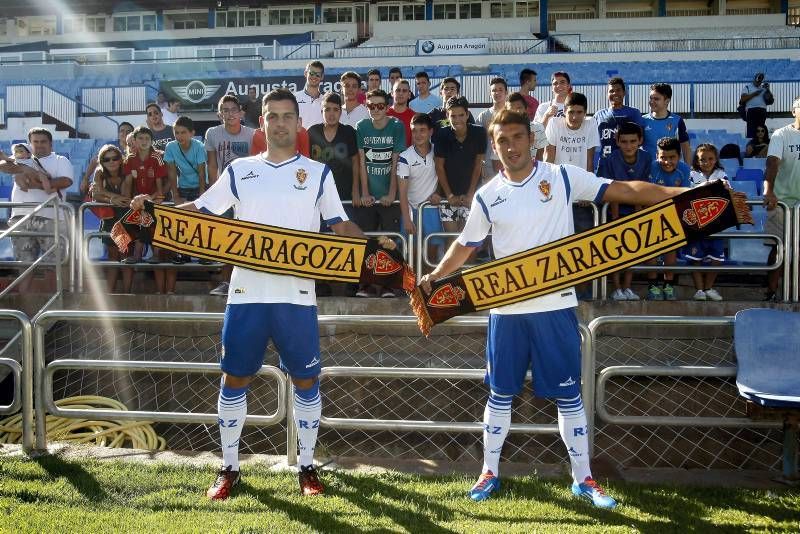 Presentación de Eldin y Dorca como nuevos jugadores del Real Zaragoza