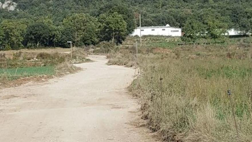 Camí de Garrreta on s&#039;ha actuat