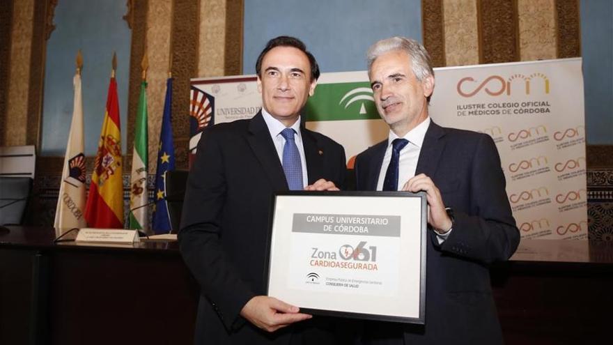 La UCO, primera universidad andaluza con la acreditación de zona cardioasegurada