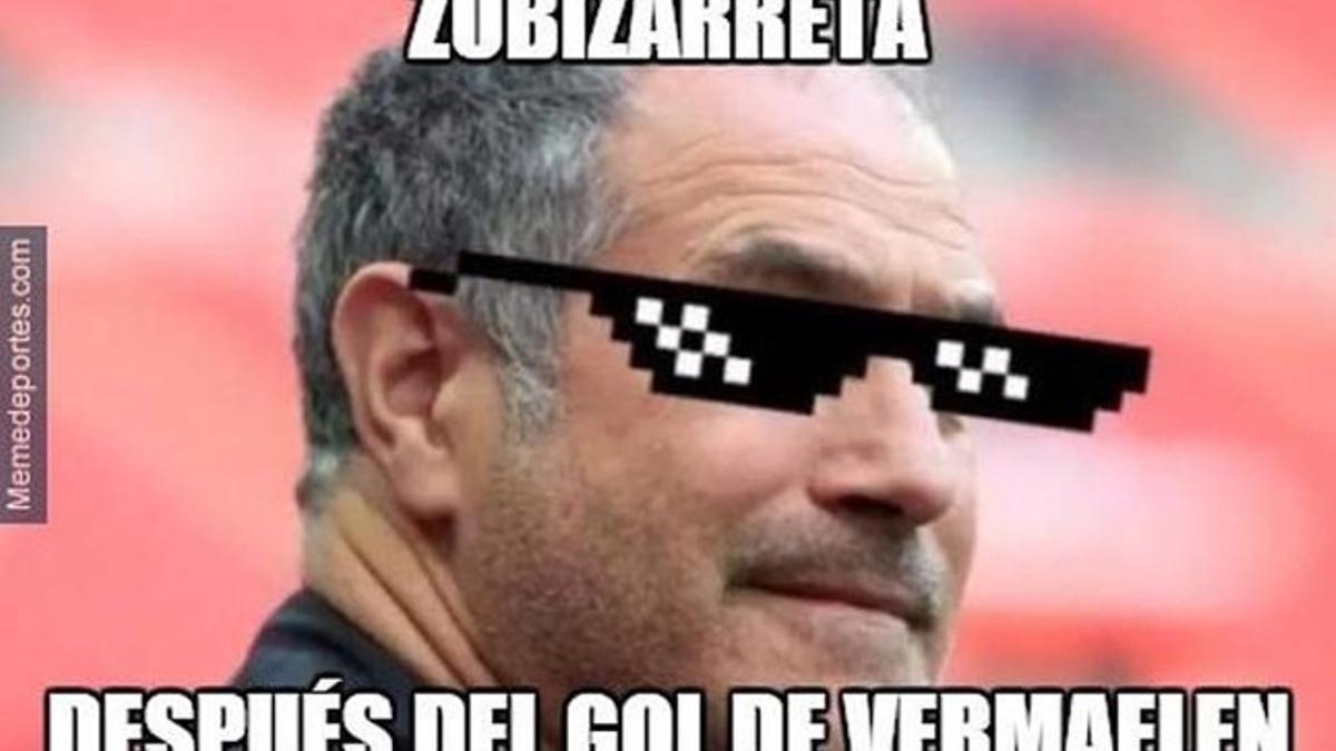 Zubizarreta, en un 'meme' publicado en Twitter