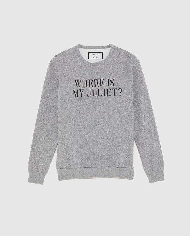 La sudadera gris de Zara que lleva Mario Casas (Precio: 19, 95 euros)