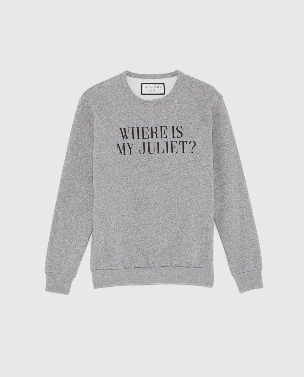 La sudadera gris de Zara que lleva Mario Casas (Precio: 19, 95 euros)