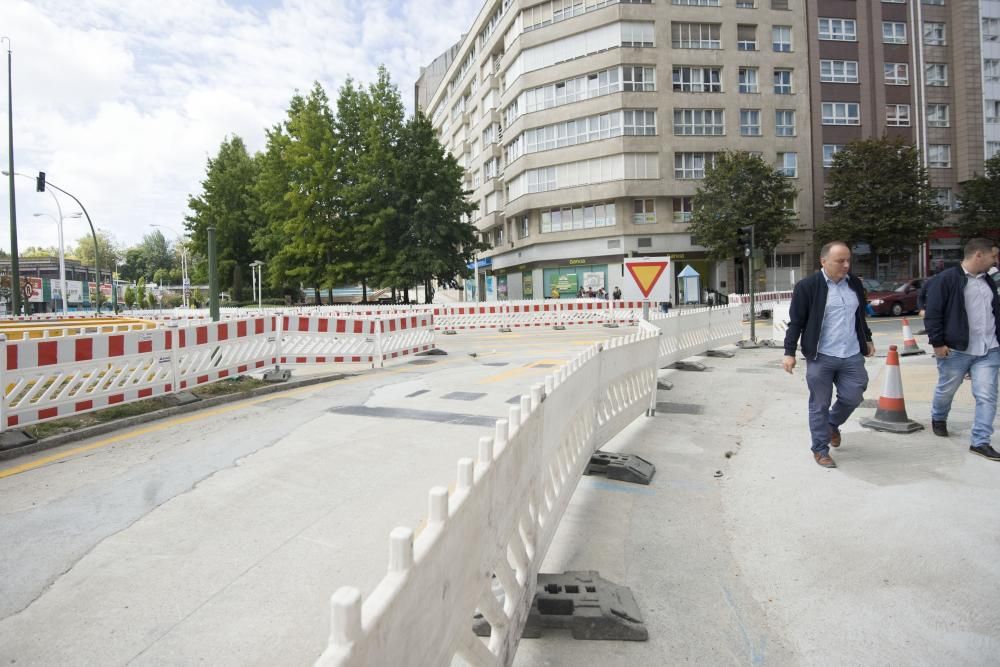 Los trabajos en la intersección afectan al tráfico y a las líneas de los buses 21, 23 y 23A.