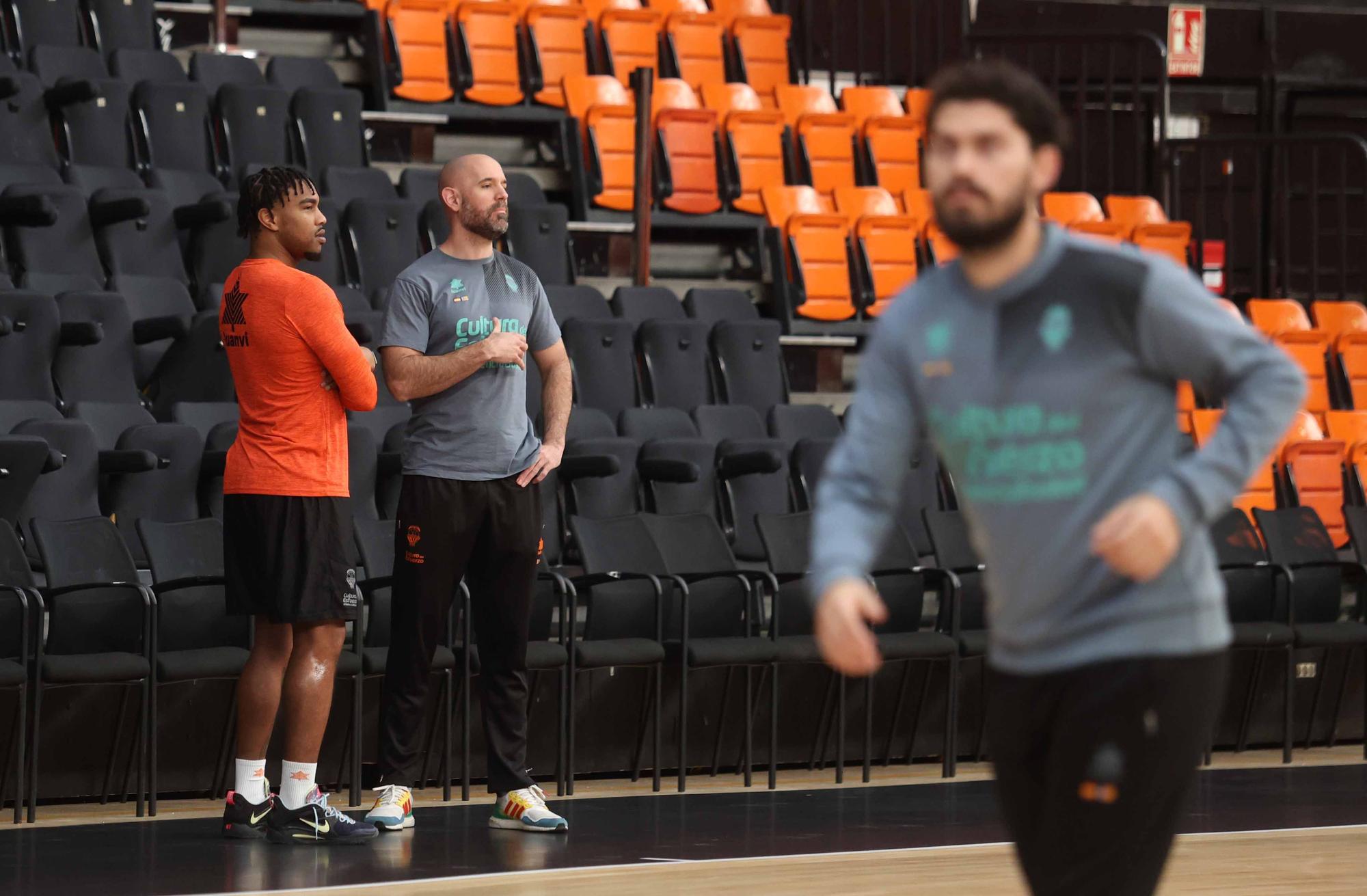 Entrenamiento previo al partido de Euroleague frente al Anadolu Efes Istanbul