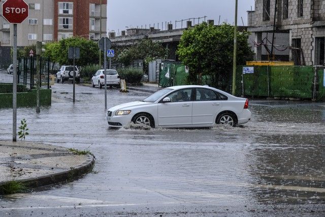 Domingo de lluvias en Gran Canaria por el paso de la tormenta 'Hermine'