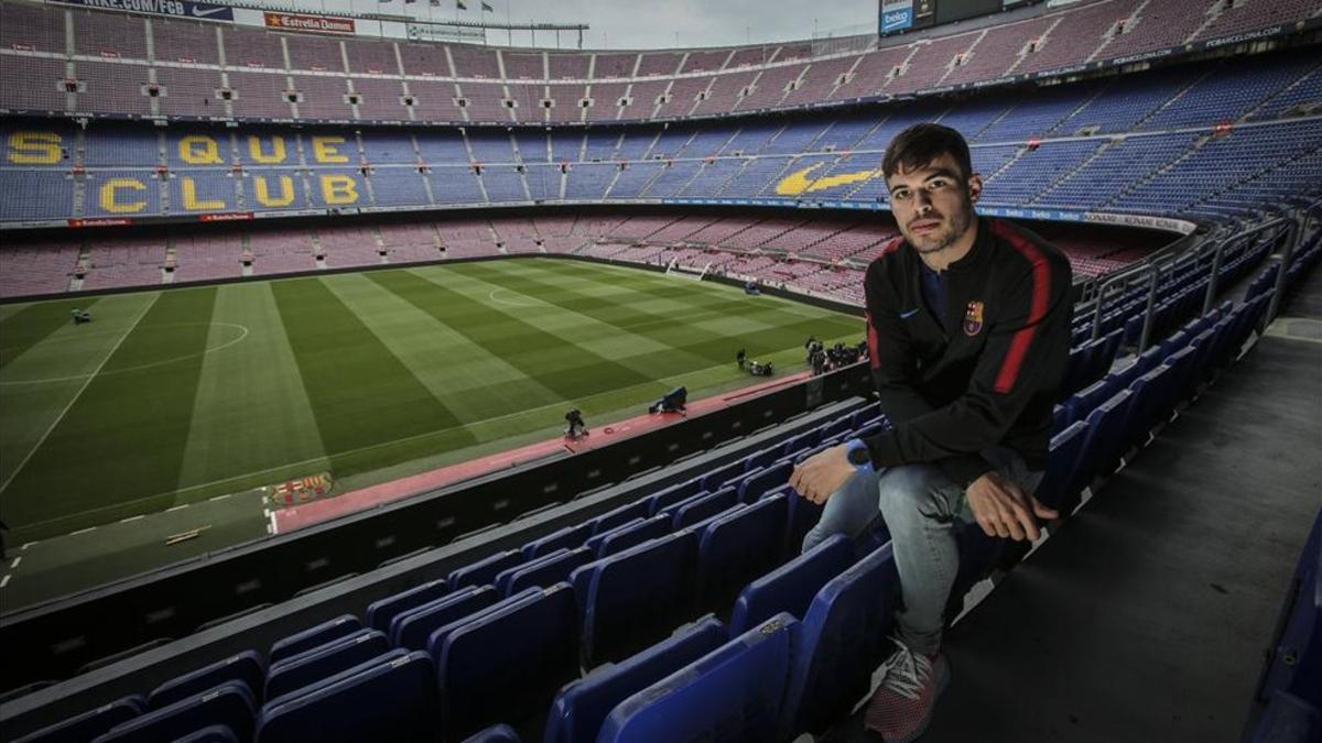 Óscar Husillos vivió una jornada muy especial en el Camp Nou