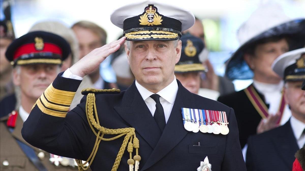 El príncipe Andrés, duque de York, en un desfile en el 2015.