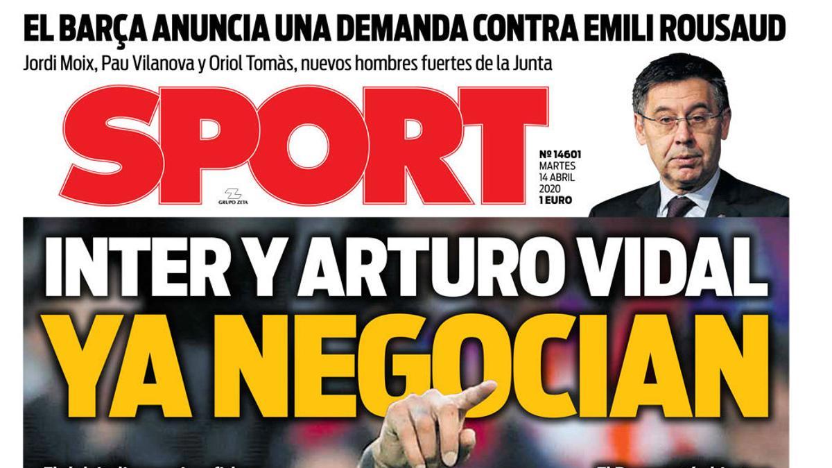 Esta es la portada de SPORT