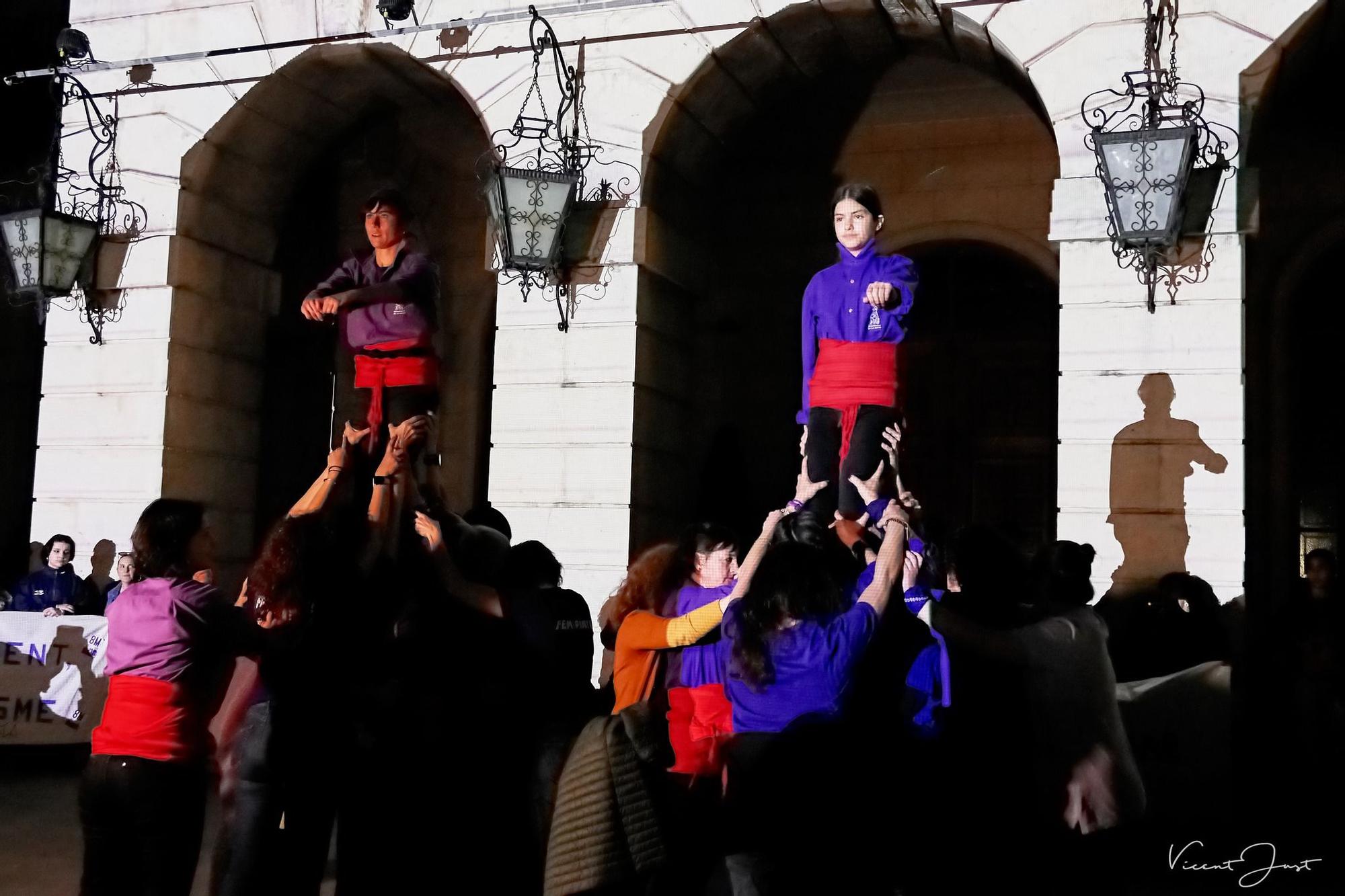 La manifestación feminista del 8M en Gandia