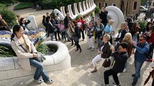 El parc Güell, el mes doctubre passat.