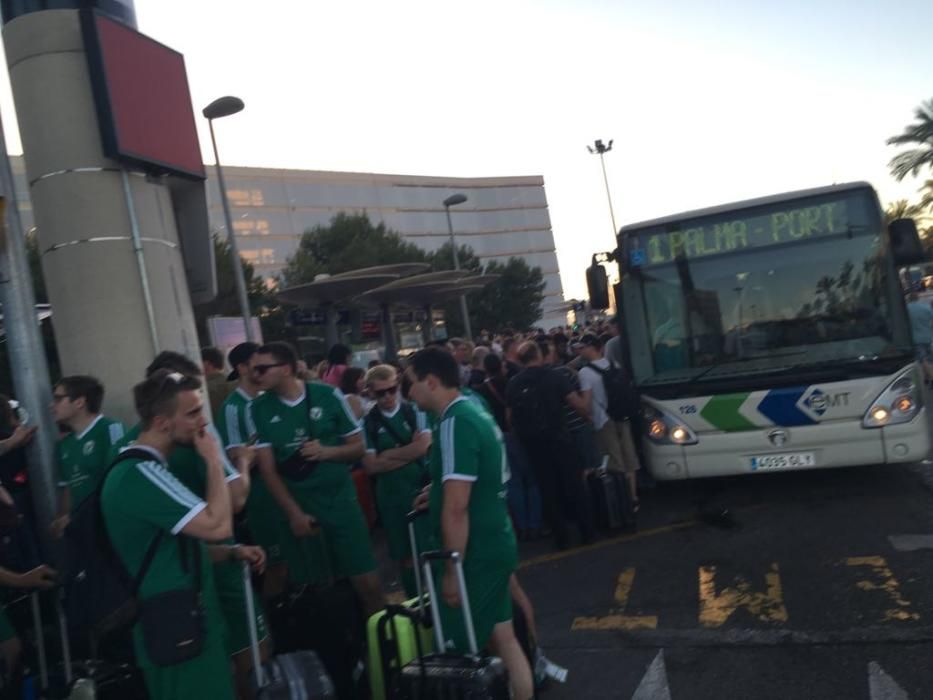 Los taxistas del aeropuerto suspenden sus servicios en protesta por la piratería