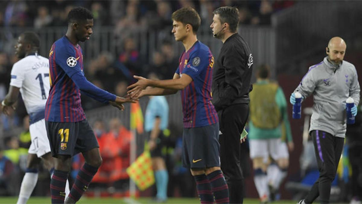 El Camp Nou perdona todo a Dembélé