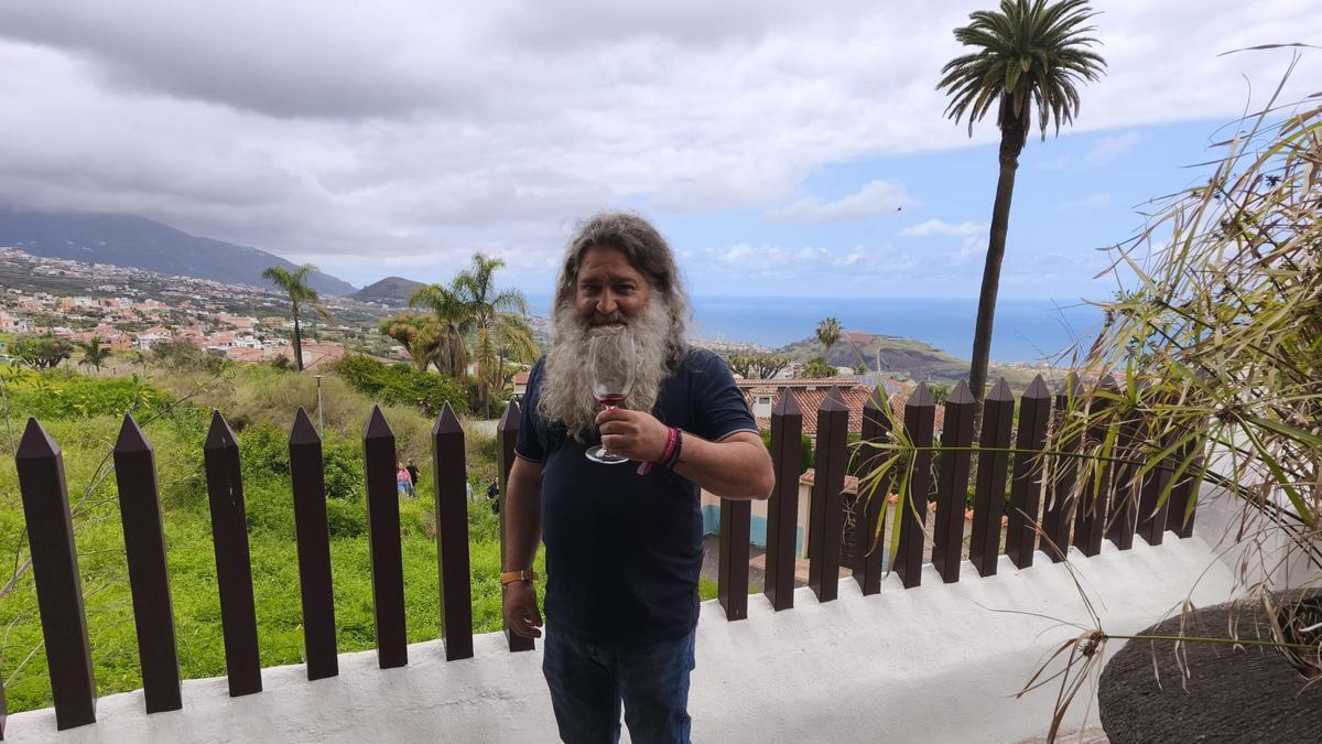 Raúl Pérez, durante la entrevista realizada en La Orotava.