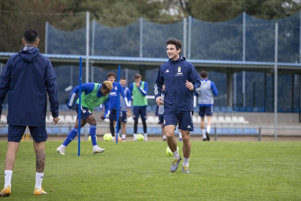 Entrenamiento del Oviedo en El Requexón