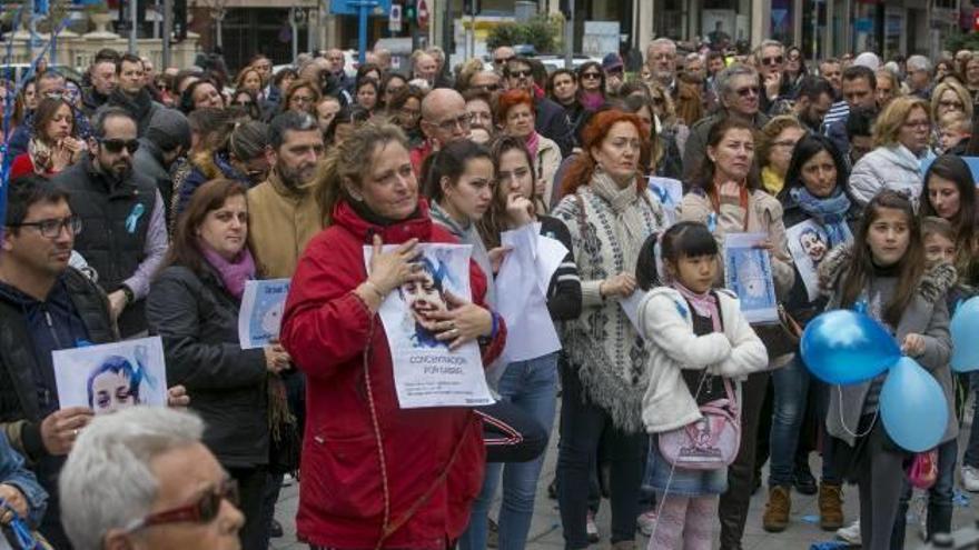 Concentración en señal de apoyo a Gabriel