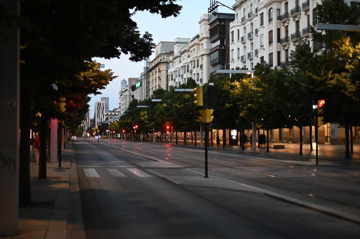 En imágenes | Zaragoza se queda vacía durante la final del Mundial