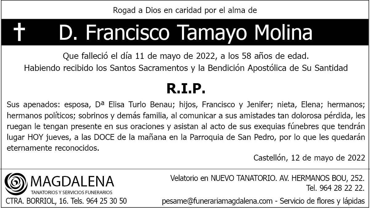 D. Francisco Tamayo Molina