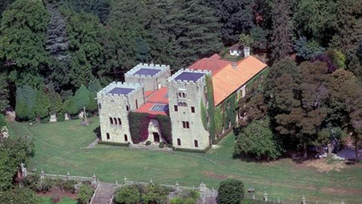 Vista aérea del Pazo de Meirás, en el término municipal de Sada (A Coruña).