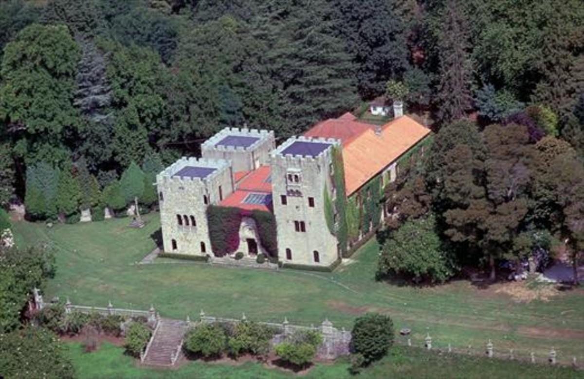 Vista aèria del Pazo de Meirás, al terme municipal de Sada (A Coruña).