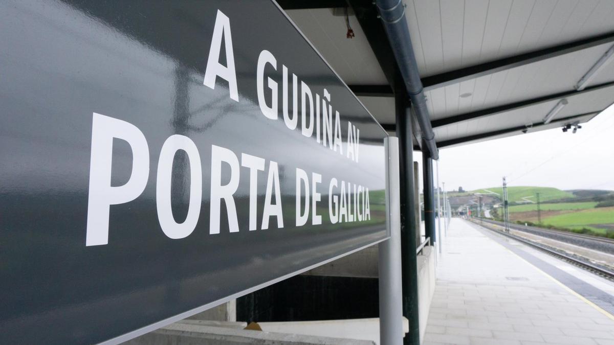 Imagen de la estación Porta de Galicia, en A Gudiña