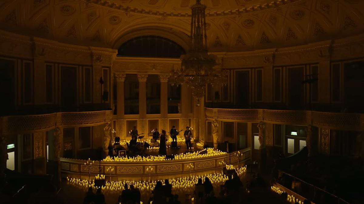 Un momento del concierto formato Candlelight