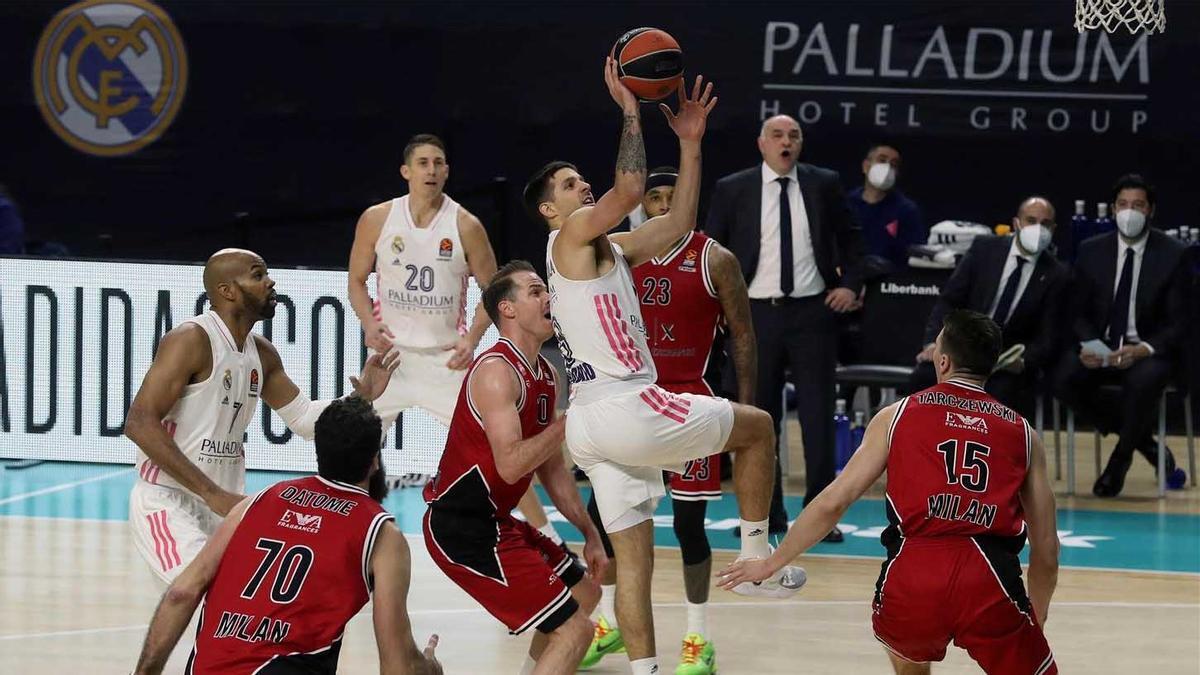 El resumen de la derrota del Madrid ante el Olimpia Milán (76-80)