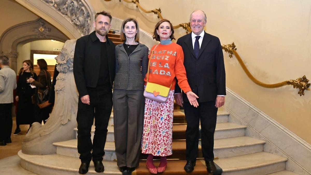 De izquierda a derecha, Mariano Moreno, Isabel Estany, Ágatha Ruiz de la Prada y Enrique Lacalle.