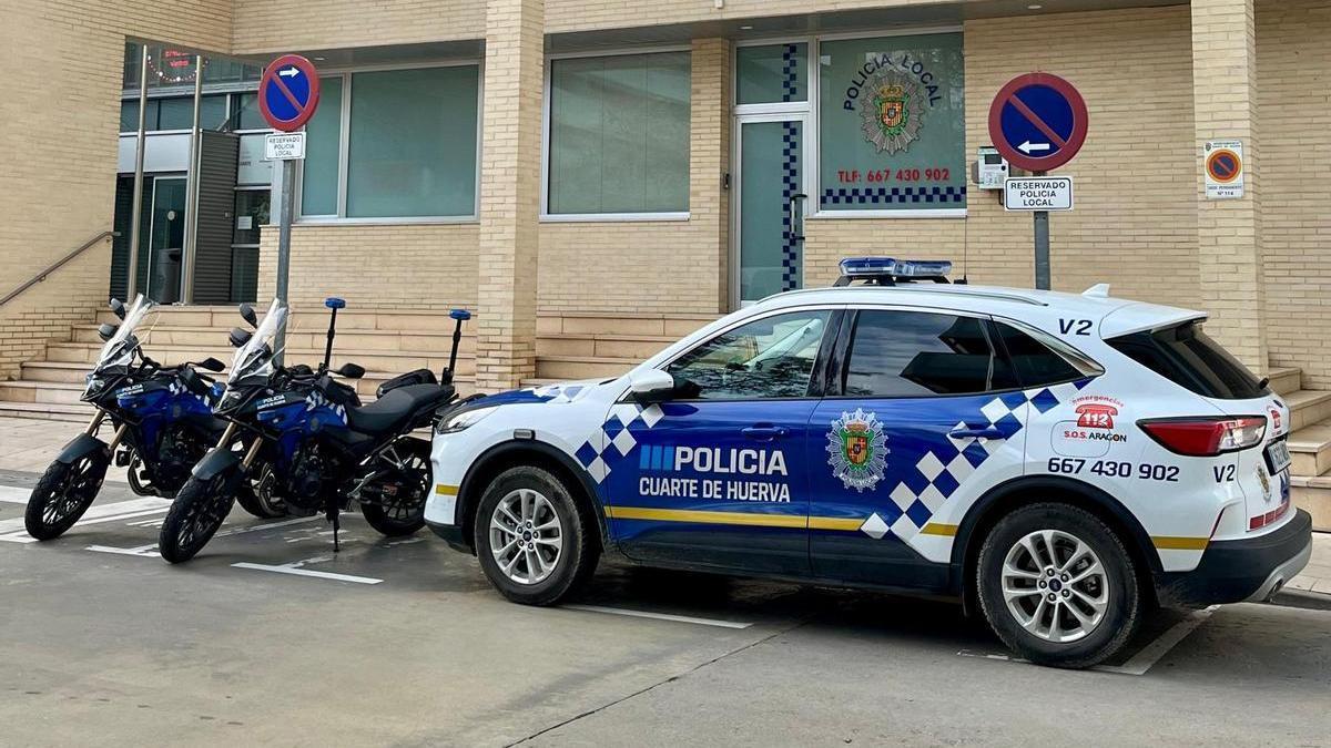 Sede de la policía local en Cuarte de Huerva.