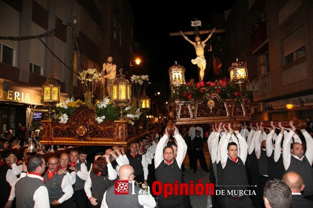 Encuentro en Lorca del Cristo de la Sangre, Señor de la Penitencia y la Virgen de la Soledad