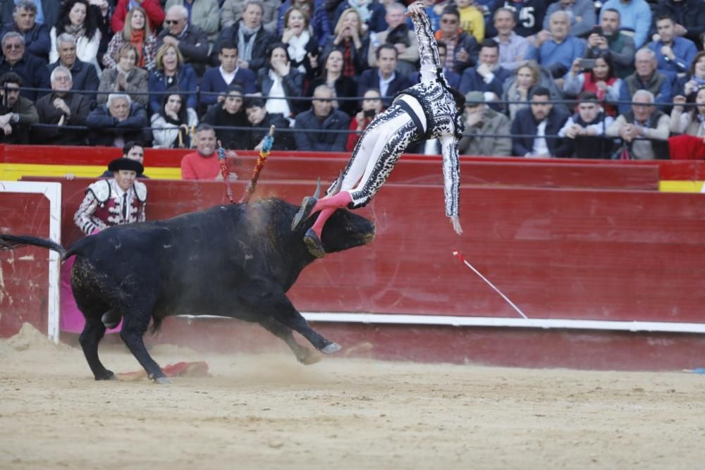 Enrique Ponce, corneado en la Feria de Fallas