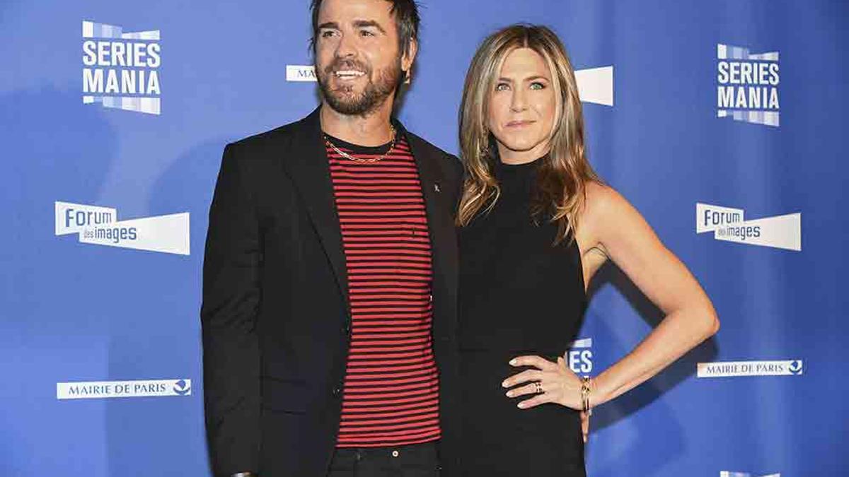 Jennifer Aniston y Justin Theroux en París