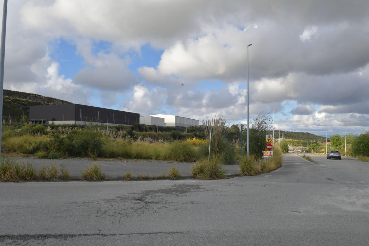 Vista del poligono industrial de Vío