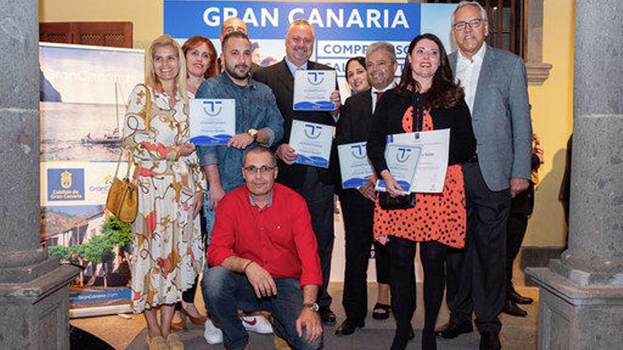 Siete establecimientos de Gran Canaria reciben el sello SICTED de calidad turística