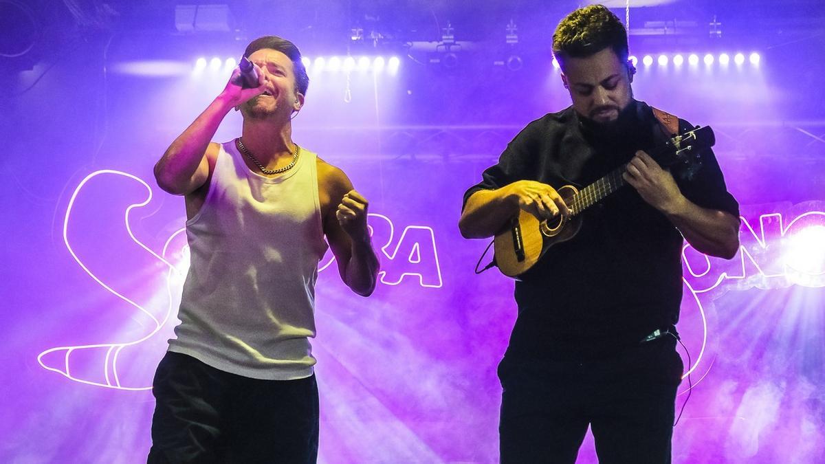 Actuación de la banda OM Domínguez, ganadores de Sonora 2025.