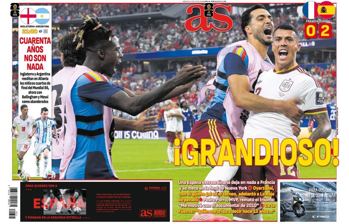 Estas son las portadas de la prensa deportiva de hoy