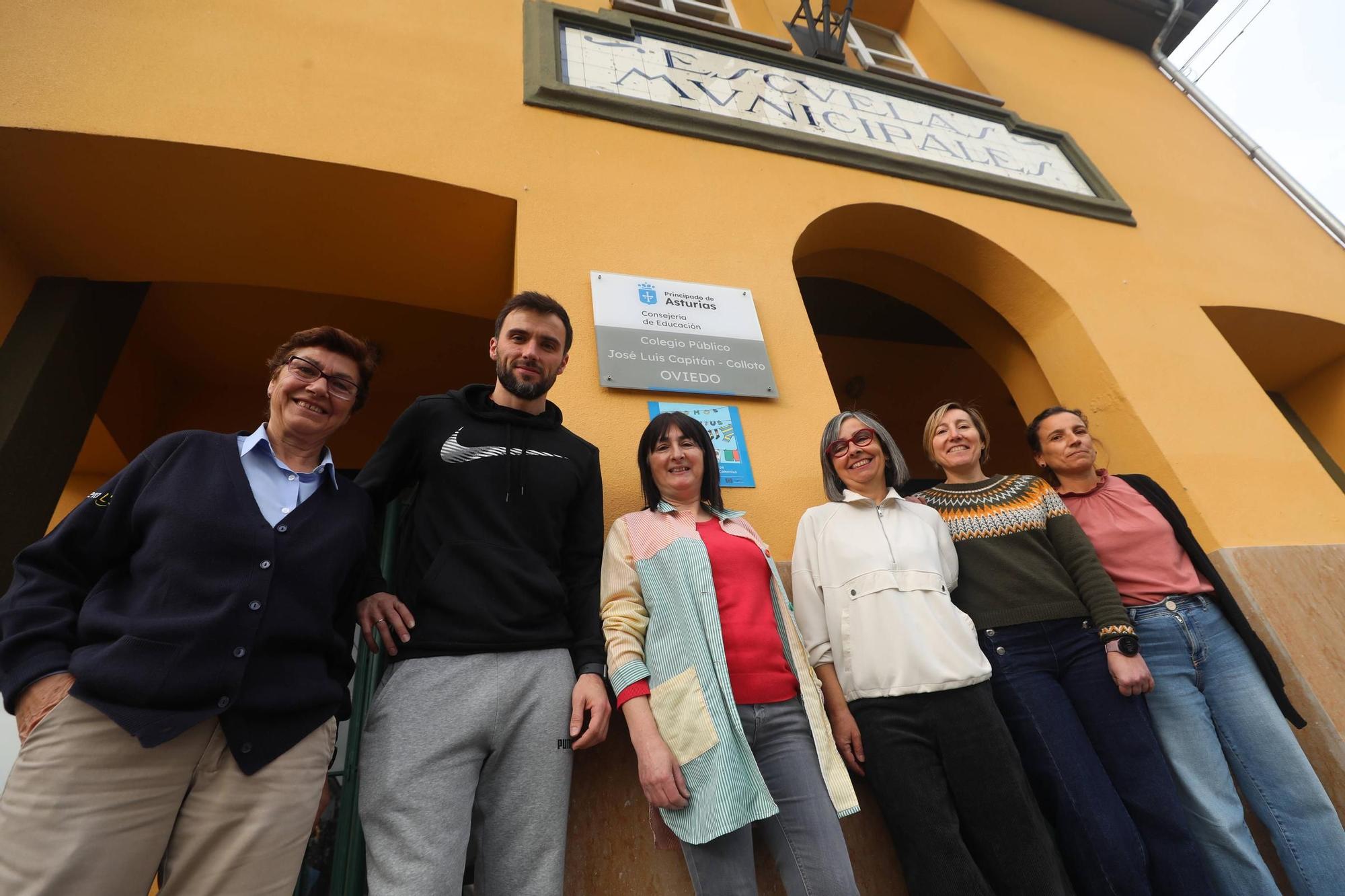 EN IMÁGENES: La serie "Los lunes, al cole" visita en Colloto el colegio José Luis Capitán