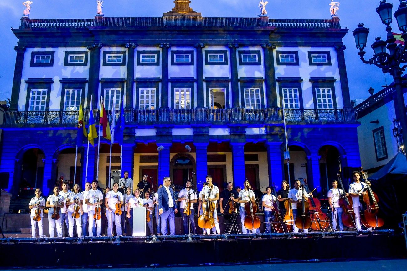 José Brito en el pregón de las Fiestas Fundacionales 2022 de Las Palmas de Gran Canaria