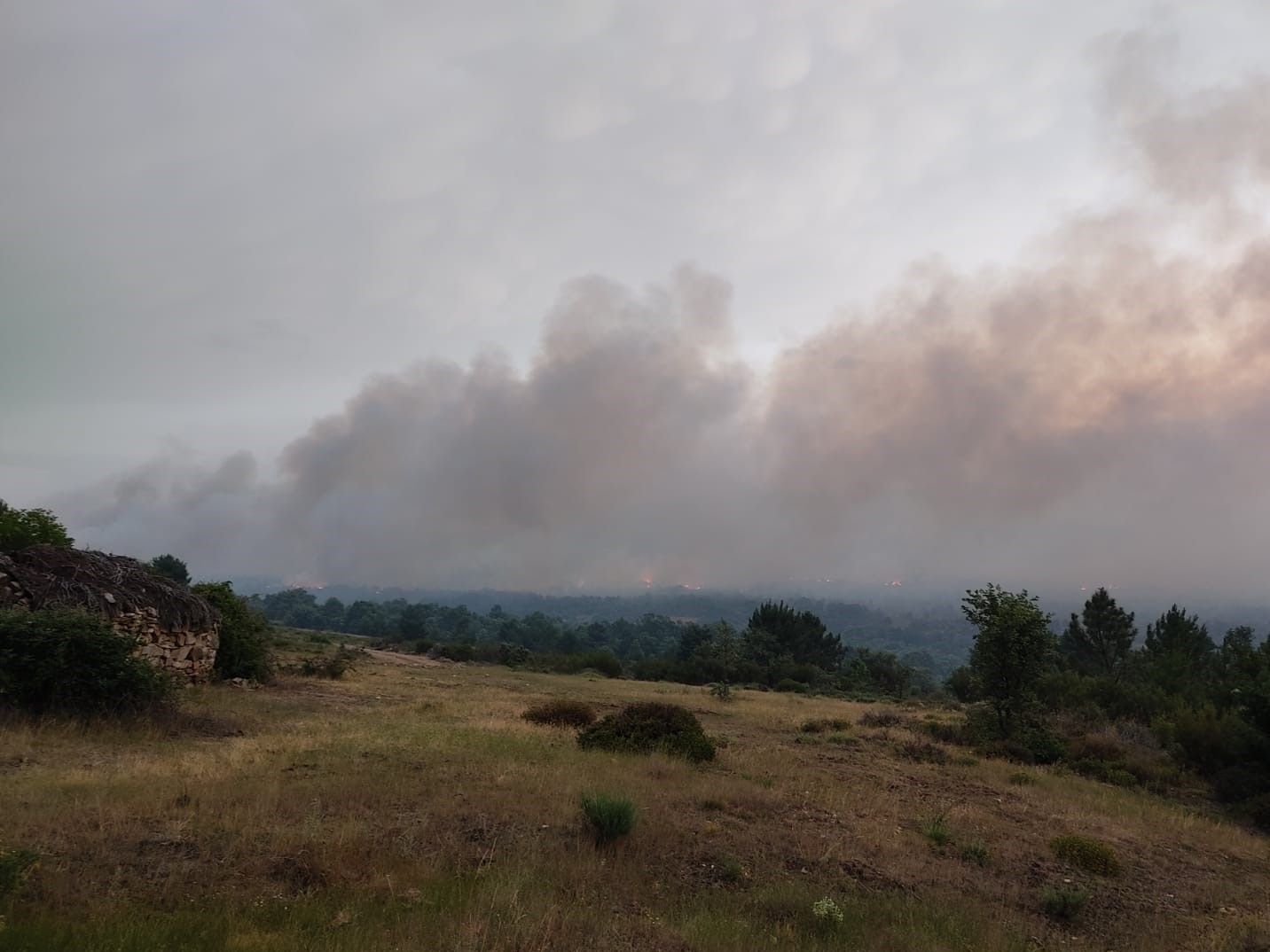 GALERÍA | Así se ve el incendio desde Ferreras de Arriba