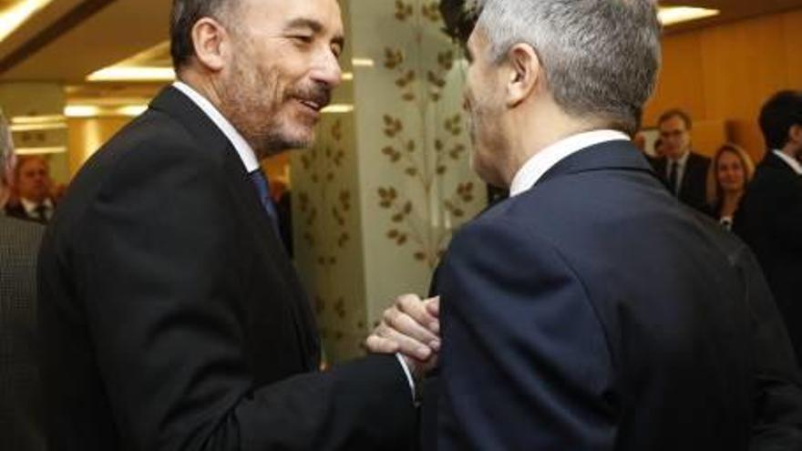 Manuel Marchena, amb el ministre Fernando Grande-Marlaska