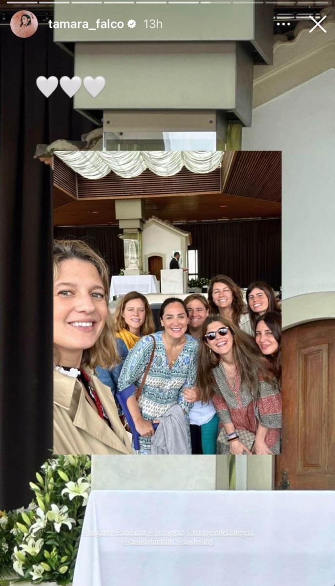 Tamara Falco en su despedida de soltera
