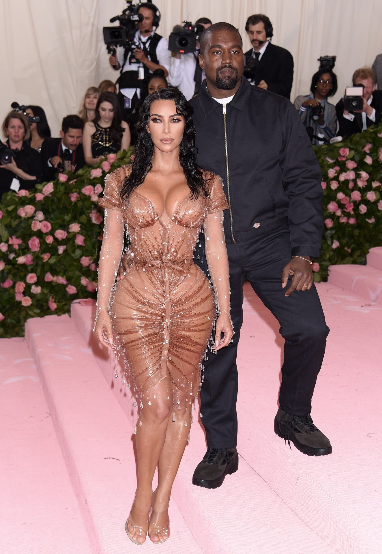 Kim Kardashian y Kanye West en la Gala Met 2019