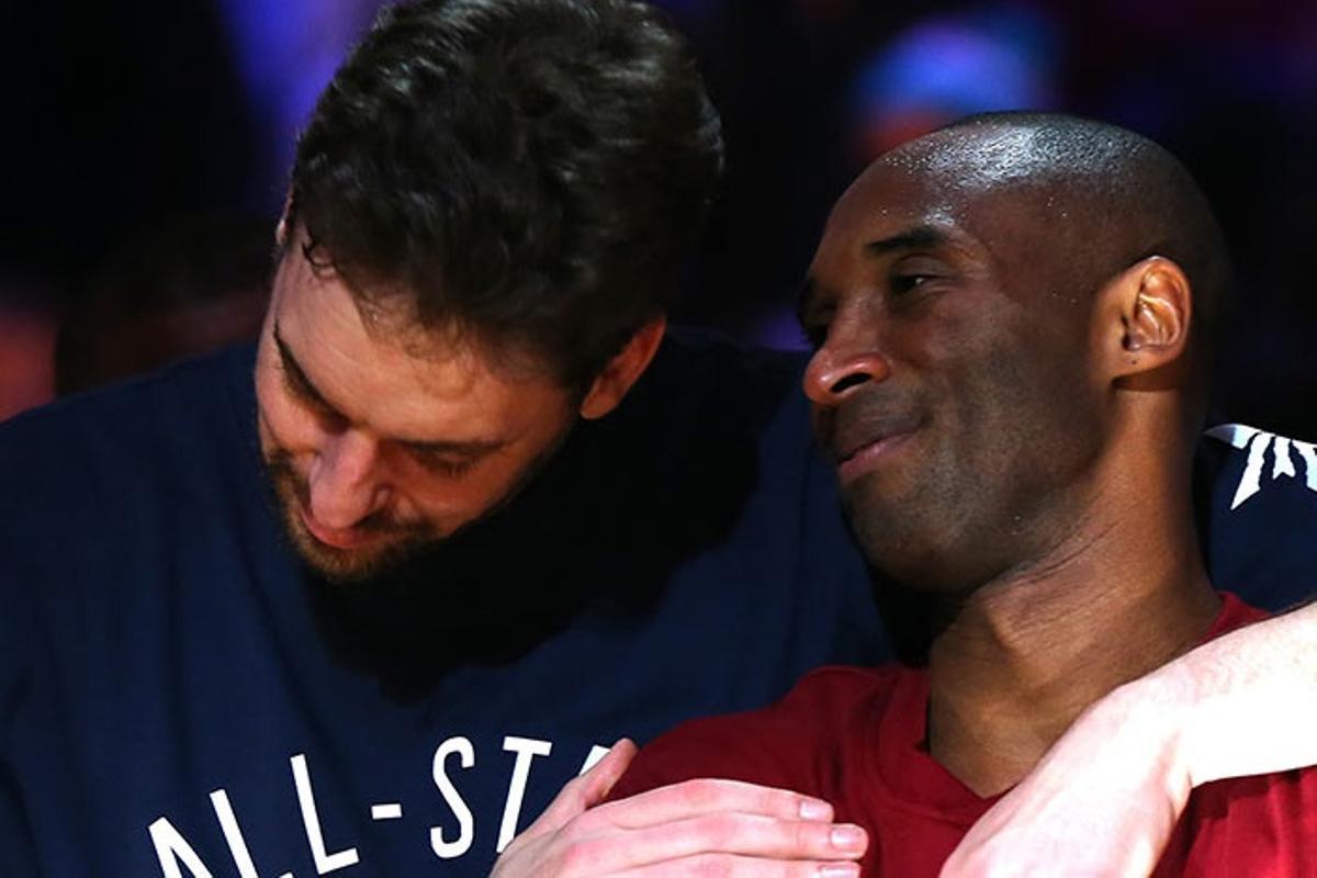La relación entre Pau Gasol y Kobe Bryant trascendió de las pistas de basket