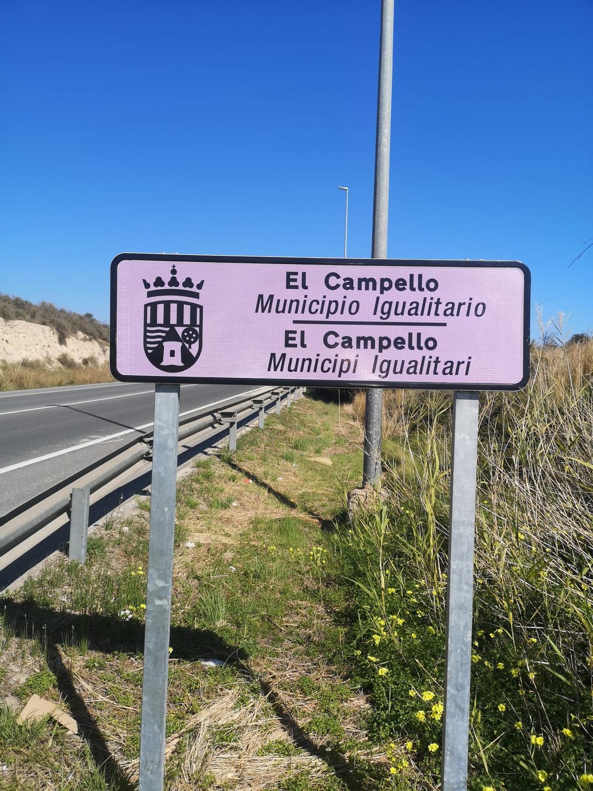 La señal de municipio igualitario