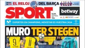 Portada del SPORT del 18 de septiembre de 2019