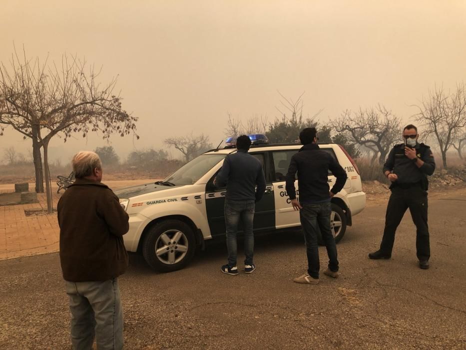 Incendio forestal en Culla